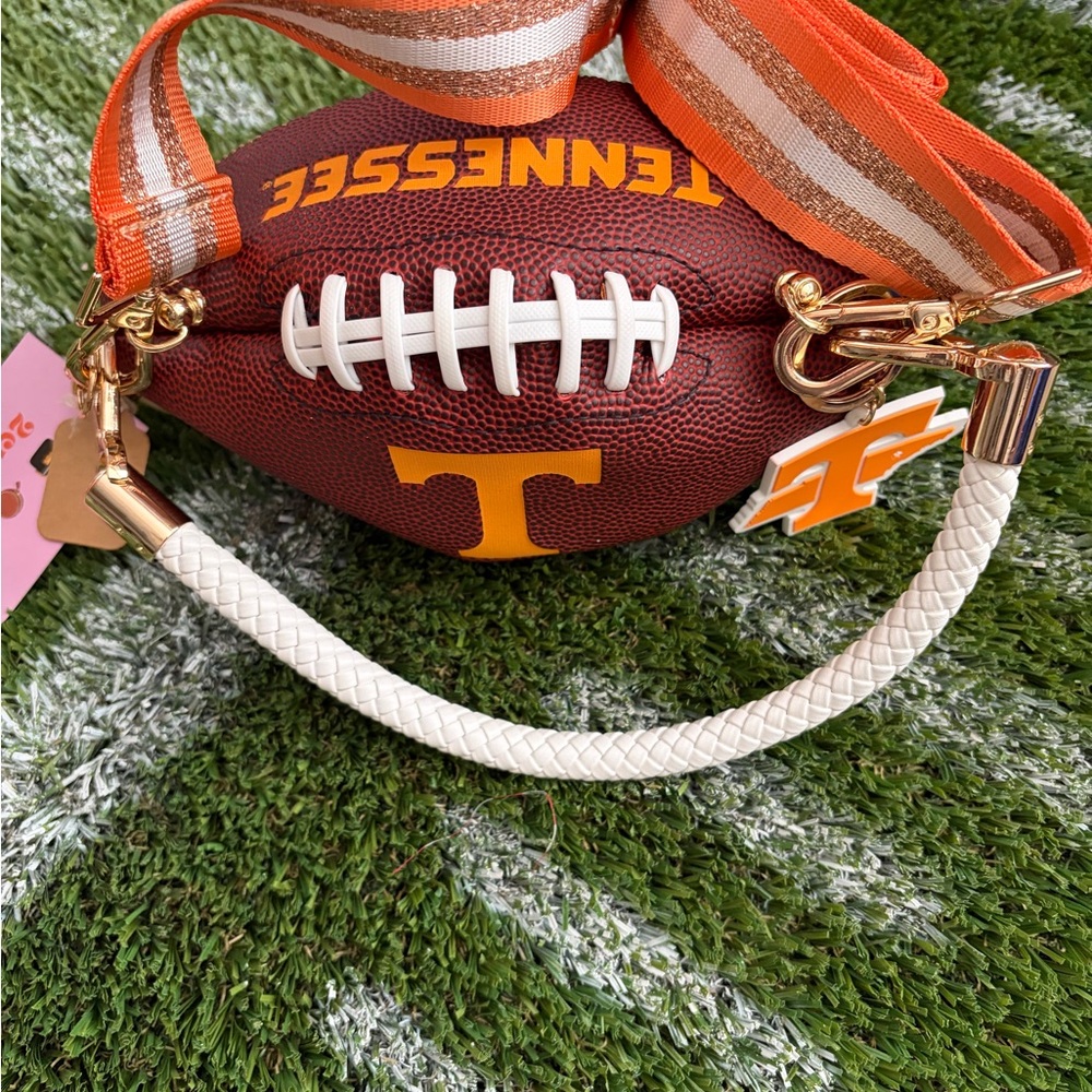 Tennessee Football-Shaped Women's Bag - Brown and Orange